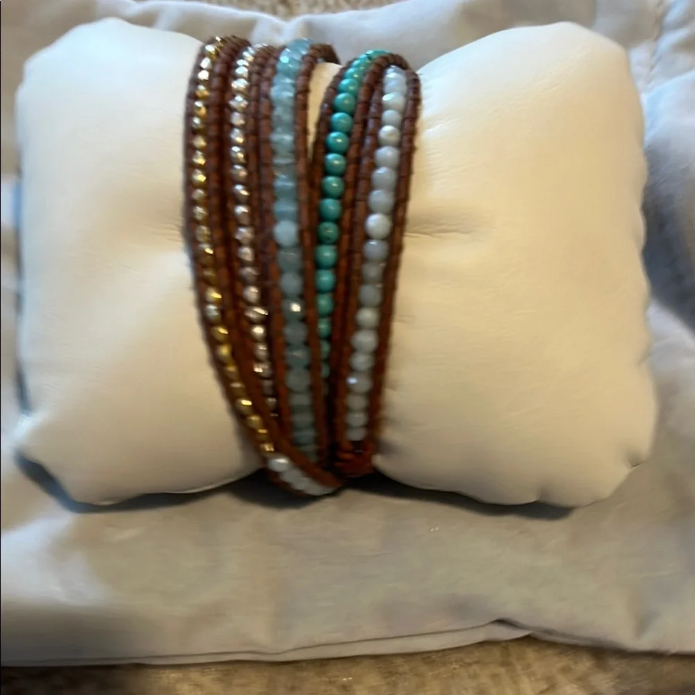Multicolor Beaded Wrap Bracelet - Picture 1 of 2